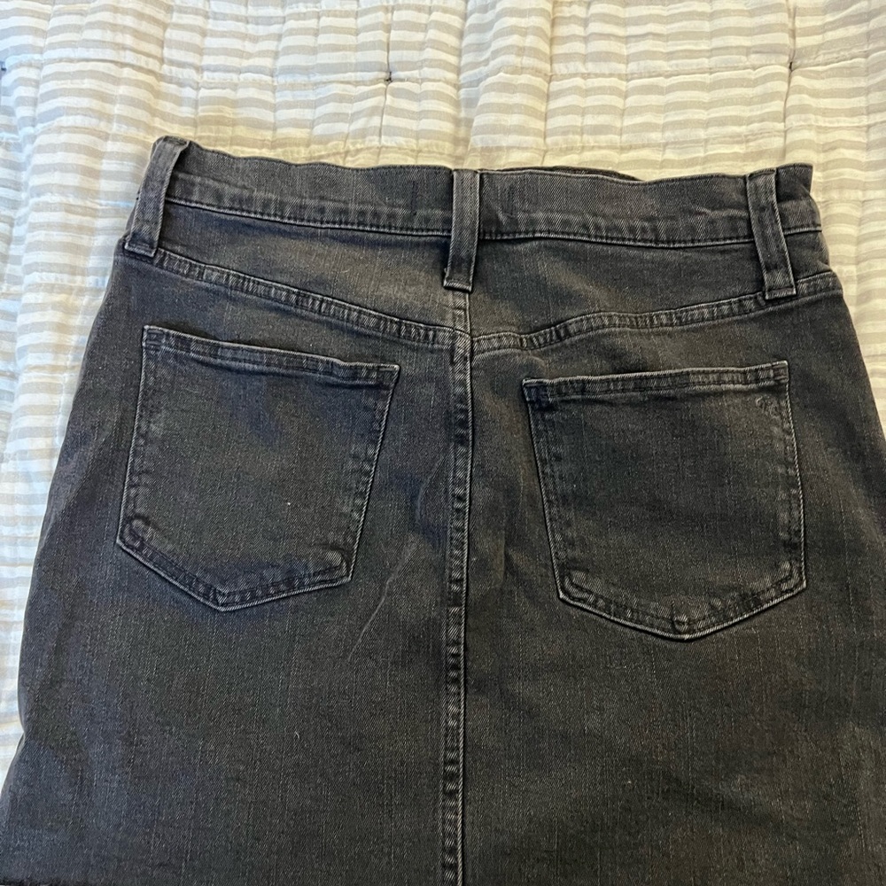 Madewell‎ black denim mini skirt - Picture 2 of 4